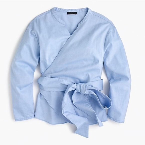 J.CREW Sarah Wrap Surplice Top XS - Picture 4 of 4